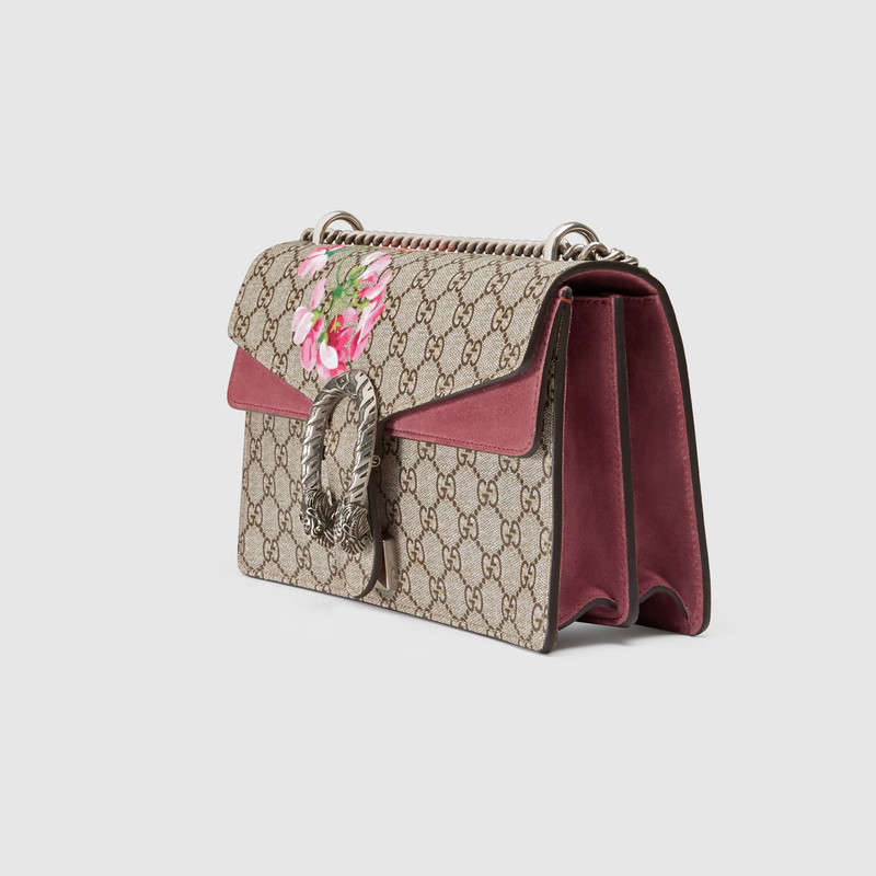 Gucci Dionysus Small GG Supreme Shoulder Bag 400249 Dark red